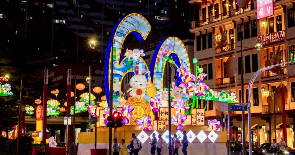 Community lantern display in Chinatown for Mid-Autumn Festival 2026