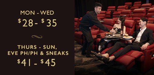 GV Gold Class Express premium cinema hall in Singapore