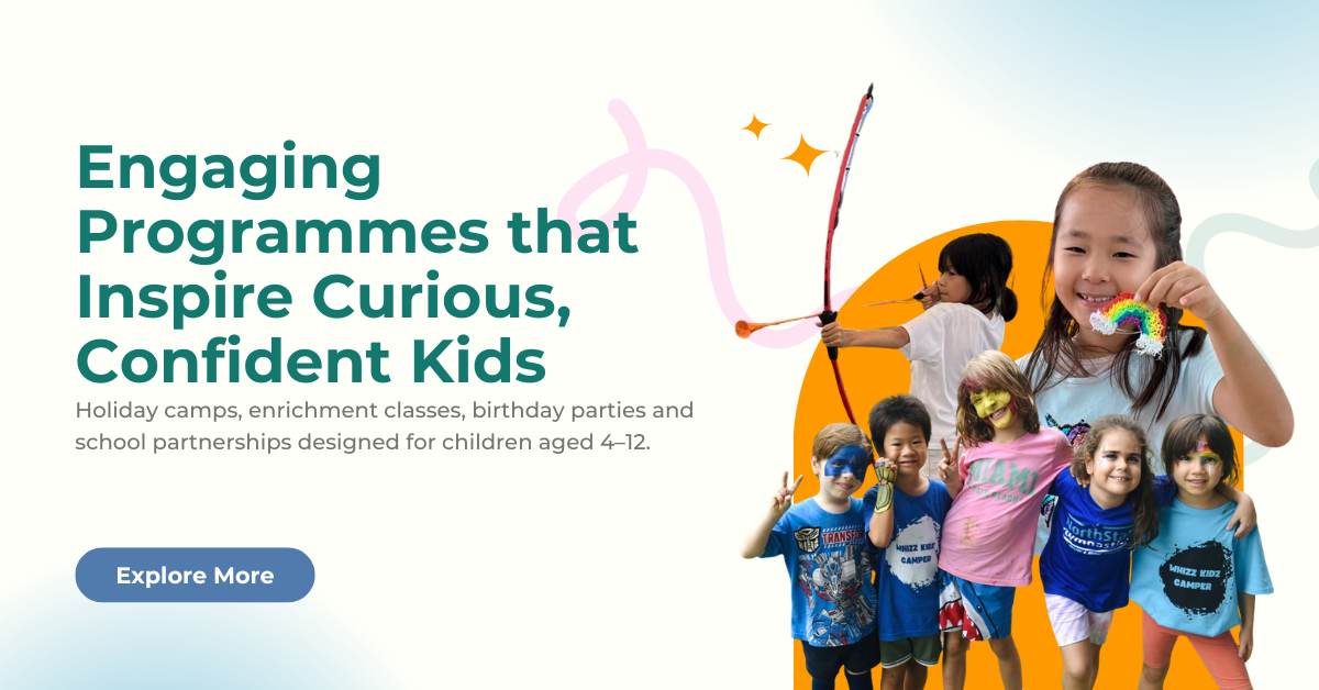Kids taking part in a Whizz Kidz multi-activity holiday camp