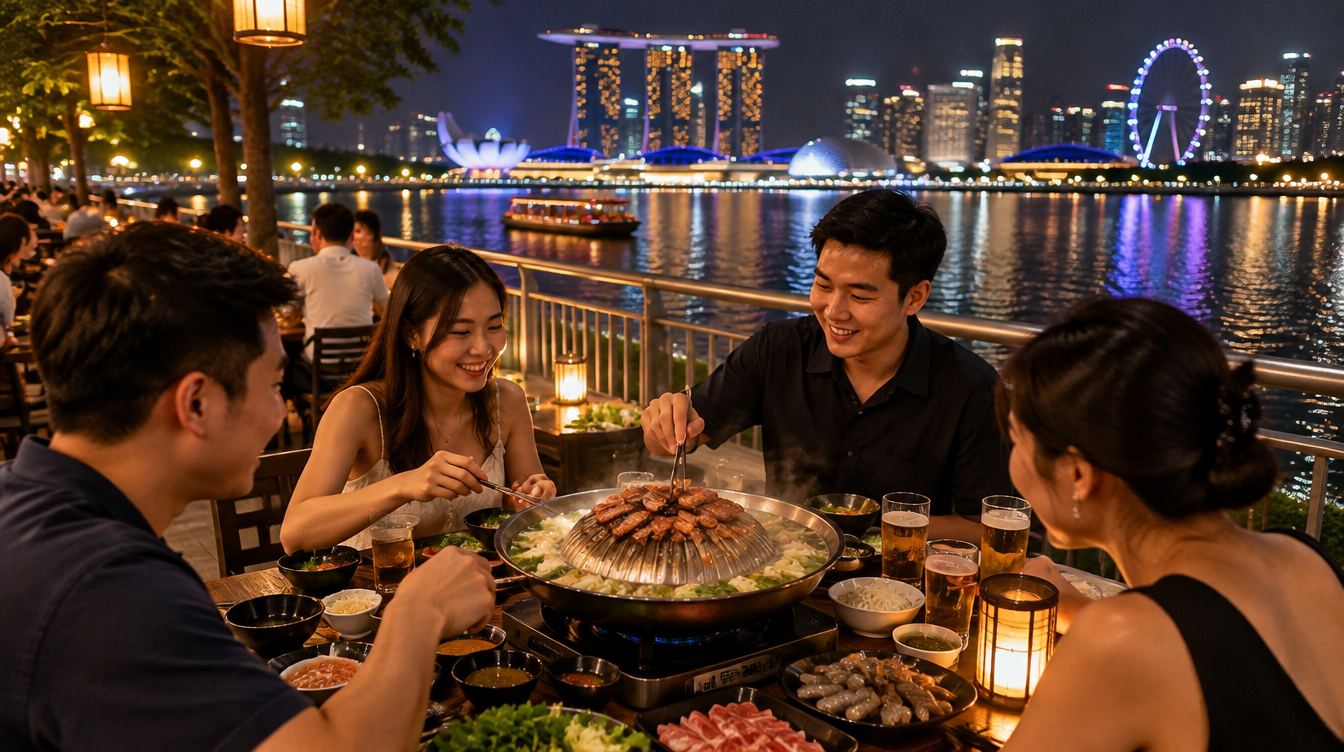 Kin Tub Thai Mookata BBQ Steamboat riverside dining at Boat Quay