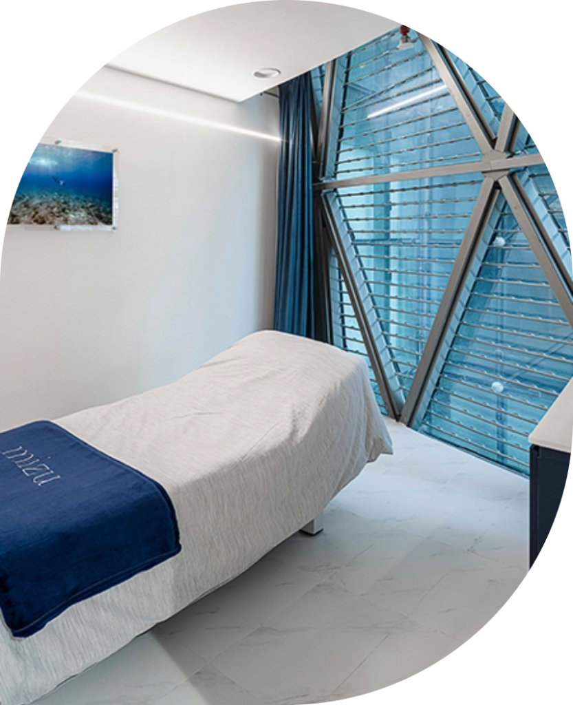 Treatment room at Mizu Aesthetic Clinic in ION Orchard, Singapore